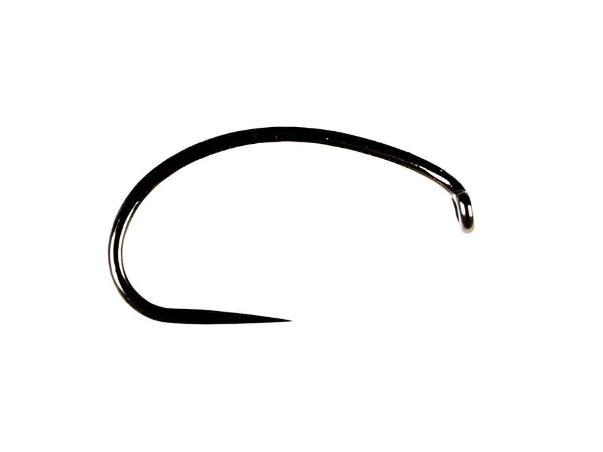 Black nickel fine barbless fishing hook