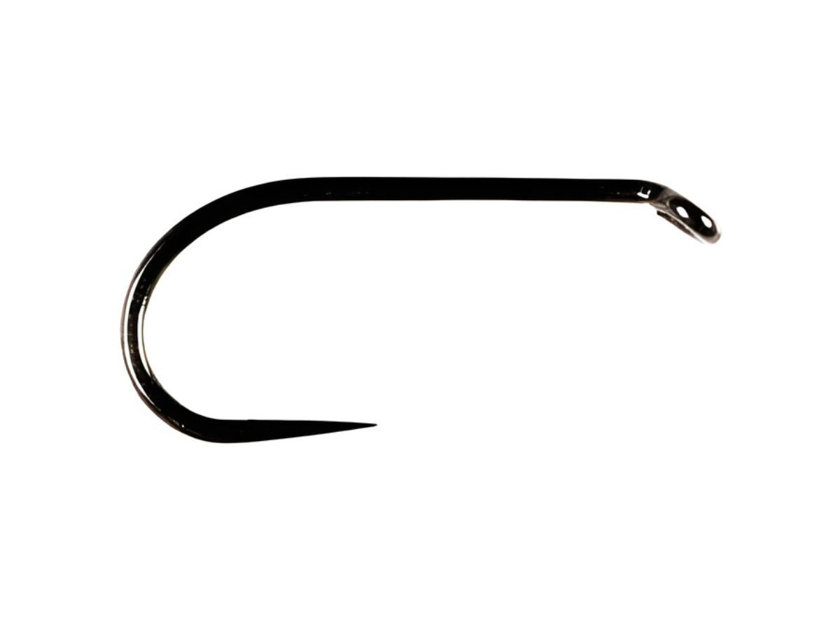 Black nickel nymph wet barbless fishing hook
